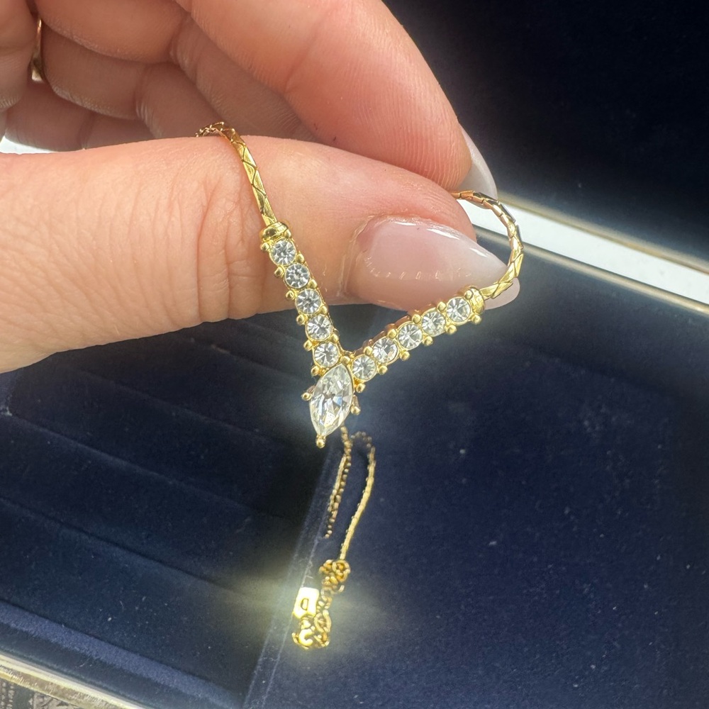 Christian Dior vintage gold plated necklace - Picture 5 of 15